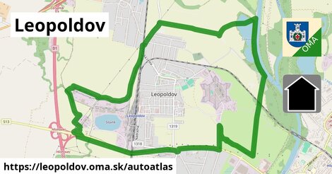 ikona Mapa autoatlas v leopoldov