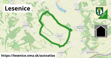 ikona Mapa autoatlas v lesenice