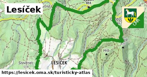 ikona Turistická mapa turisticky-atlas v lesicek