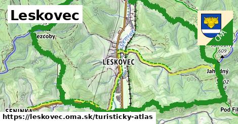 ikona Turistická mapa turisticky-atlas v leskovec