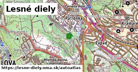 ikona Mapa autoatlas v lesne-diely