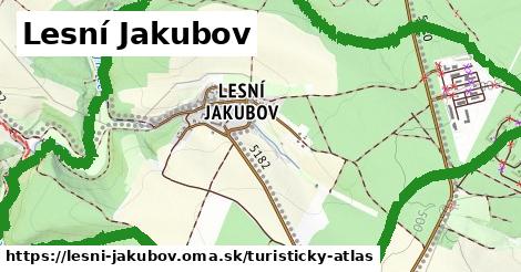 ikona Turistická mapa turisticky-atlas v lesni-jakubov