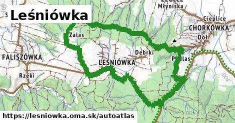 ikona Mapa autoatlas v lesniowka