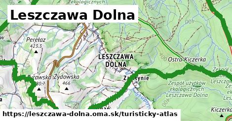 ikona Leszczawa Dolna: 8,4 km trás turisticky-atlas v leszczawa-dolna