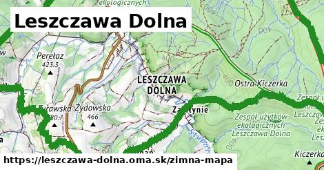 ikona Zimná mapa zimna-mapa v leszczawa-dolna