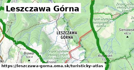 ikona Turistická mapa turisticky-atlas v leszczawa-gorna