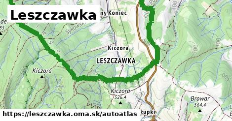 ikona Mapa autoatlas v leszczawka