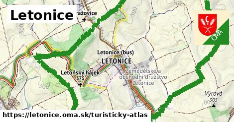 ikona Turistická mapa turisticky-atlas v letonice