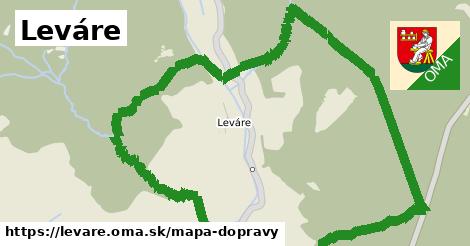 ikona Leváre: 0 m trás mapa-dopravy v levare