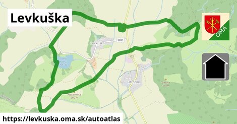 ikona Mapa autoatlas v levkuska