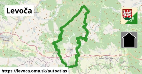 ikona Mapa autoatlas v levoca