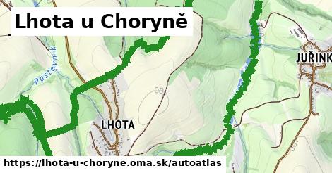 ikona Mapa autoatlas v lhota-u-choryne