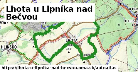 ikona Mapa autoatlas v lhota-u-lipnika-nad-becvou