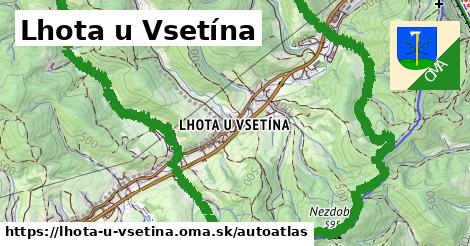 ikona Mapa autoatlas v lhota-u-vsetina