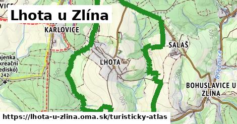 ikona Lhota u Zlína: 0 m trás turisticky-atlas v lhota-u-zlina