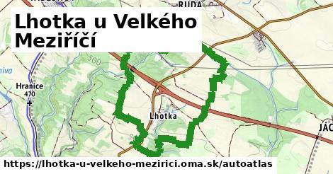 ikona Mapa autoatlas v lhotka-u-velkeho-mezirici