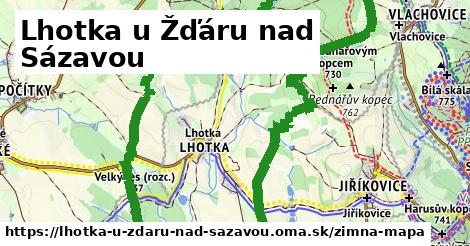 ikona Zimná mapa zimna-mapa v lhotka-u-zdaru-nad-sazavou