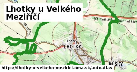 ikona Mapa autoatlas v lhotky-u-velkeho-mezirici