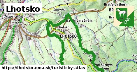 ikona Turistická mapa turisticky-atlas v lhotsko