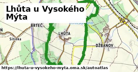 ikona Mapa autoatlas v lhuta-u-vysokeho-myta