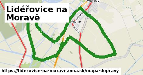 ikona Mapa dopravy mapa-dopravy v liderovice-na-morave
