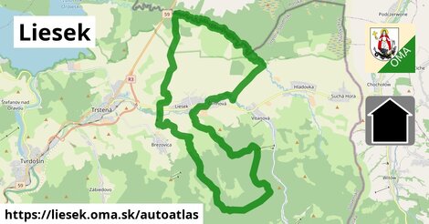 ikona Mapa autoatlas v liesek