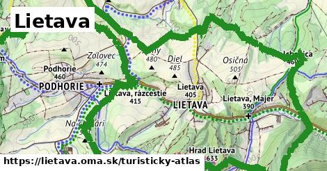 ikona Turistická mapa turisticky-atlas v lietava