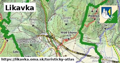 ikona Turistická mapa turisticky-atlas v likavka