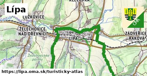 ikona Lípa: 0 m trás turisticky-atlas v lipa