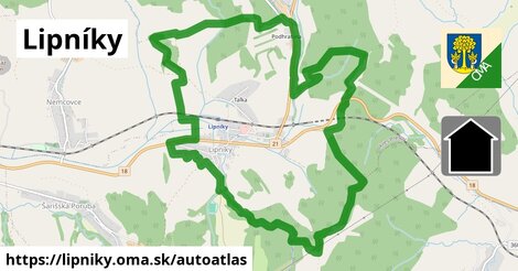 ikona Mapa autoatlas v lipniky