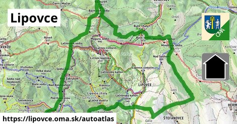 ikona Mapa autoatlas v lipovce