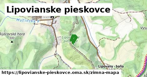 ikona Zimná mapa zimna-mapa v lipovianske-pieskovce