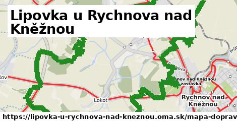 ikona Mapa dopravy mapa-dopravy v lipovka-u-rychnova-nad-kneznou