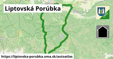 ikona Mapa autoatlas v liptovska-porubka