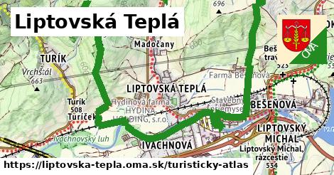 ikona Turistická mapa turisticky-atlas v liptovska-tepla