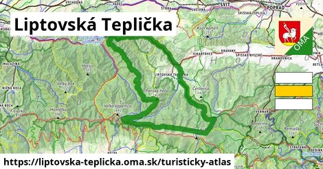 ikona Turistická mapa turisticky-atlas v liptovska-teplicka