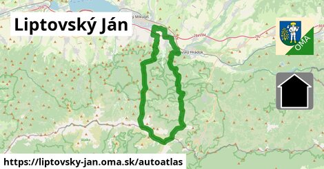 ikona Mapa autoatlas v liptovsky-jan