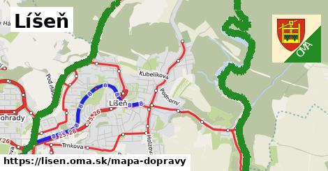 ikona Mapa dopravy mapa-dopravy v lisen