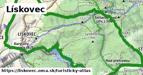 ikona Lískovec: 7,1 km trás turisticky-atlas v liskovec