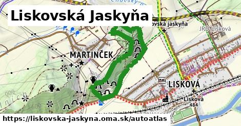 ulice v Liskovská Jaskyňa