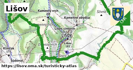 ikona Turistická mapa turisticky-atlas v lisov