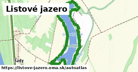 ikona Mapa autoatlas v listove-jazero