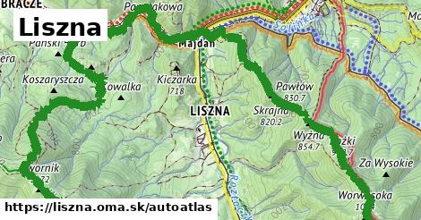 ikona Mapa autoatlas v liszna