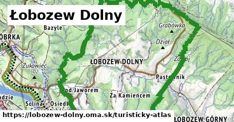 ikona Turistická mapa turisticky-atlas v lobozew-dolny