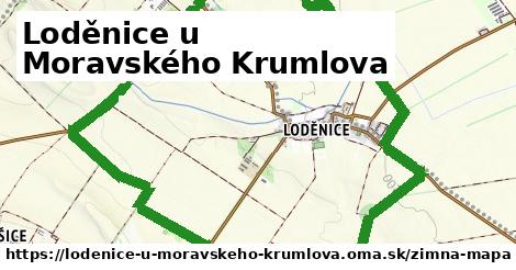 ikona Loděnice u Moravského Krumlova: 0 m trás zimna-mapa v lodenice-u-moravskeho-krumlova