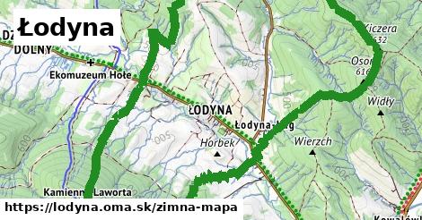 ikona Zimná mapa zimna-mapa v lodyna