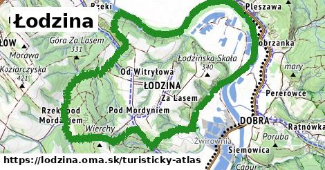 ikona Turistická mapa turisticky-atlas v lodzina