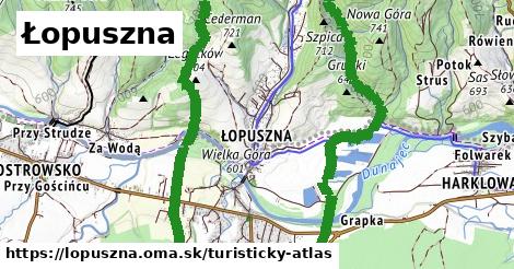 ikona Turistická mapa turisticky-atlas v lopuszna