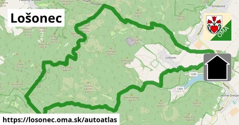 ikona Mapa autoatlas v losonec