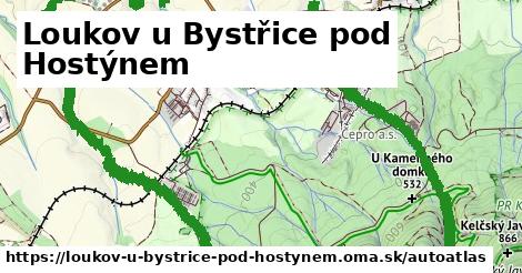 ikona Mapa autoatlas v loukov-u-bystrice-pod-hostynem